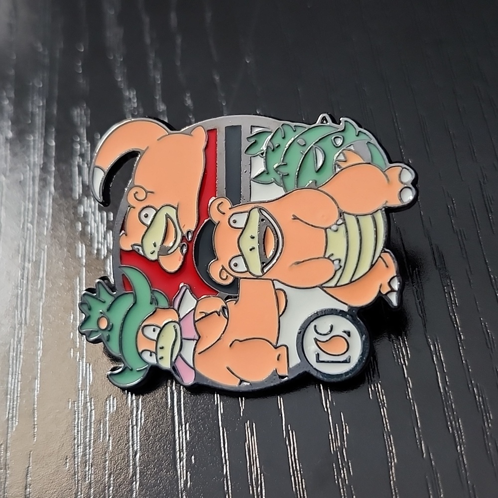 Pokemon Slowpoke Evolution Pin